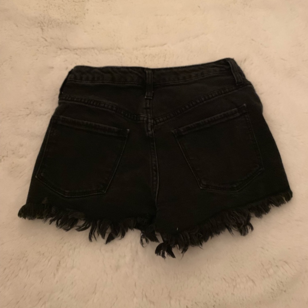 Mossimo Supply Distressed High Rise Short - Black - Picture 4 of 5